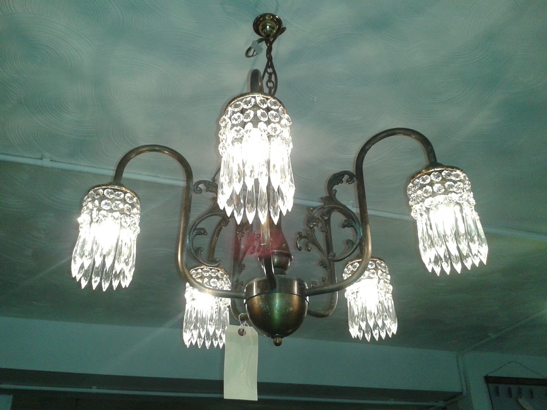 TH135 Antique Chandelier