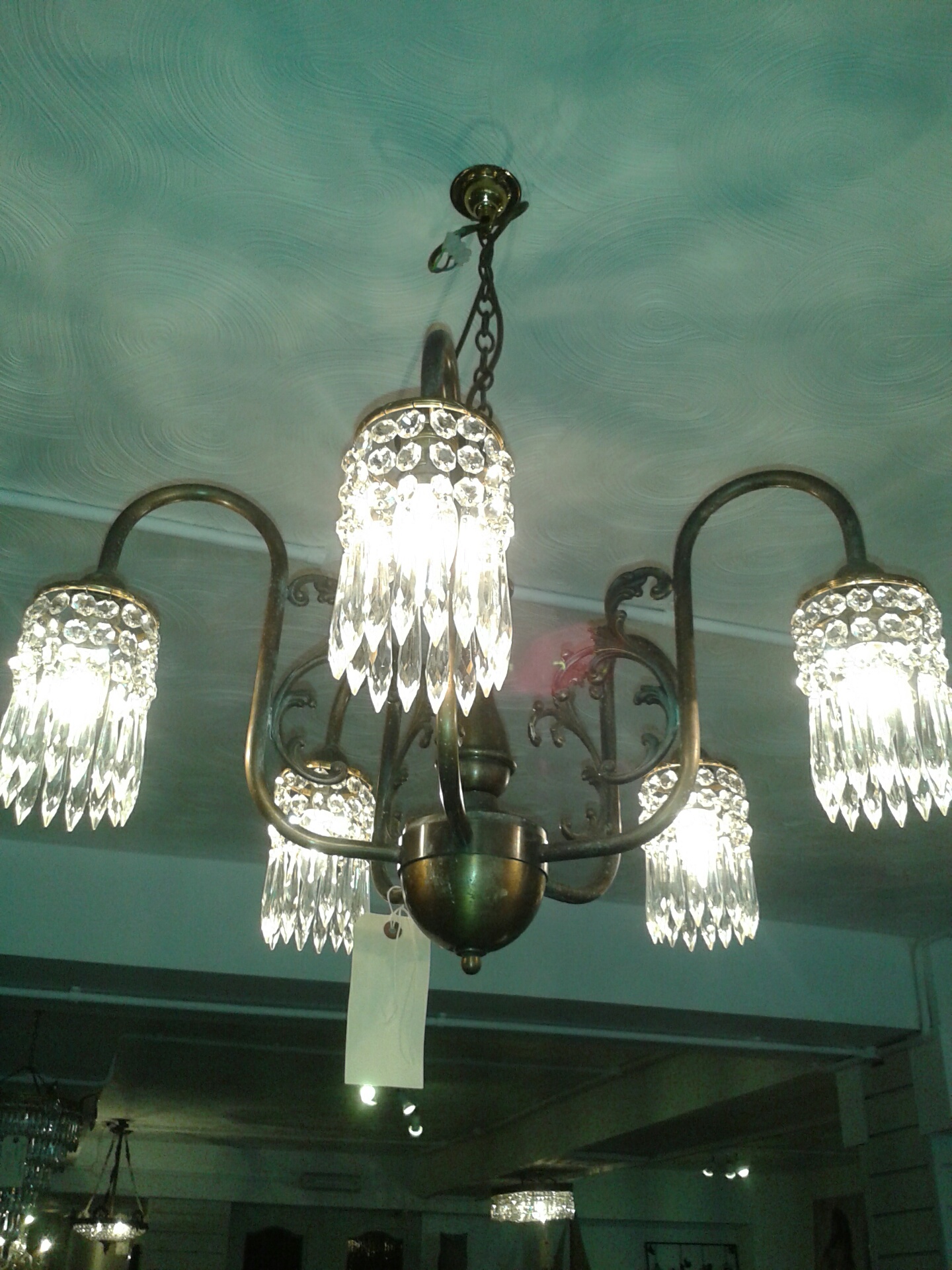 TH135 Antique Chandelier